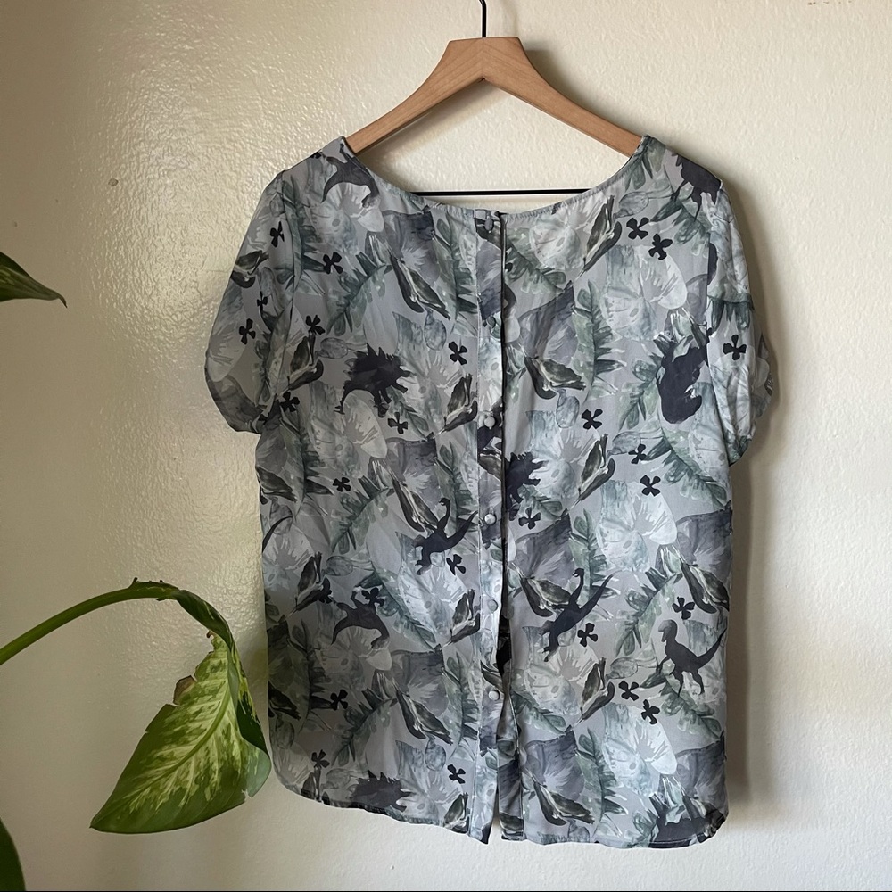 Torrid | Jurassic World Abbey Georgette Blouse - Picture 8 of 8